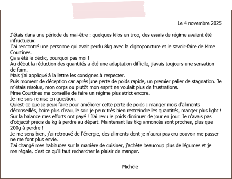 Témoignage de Michèle